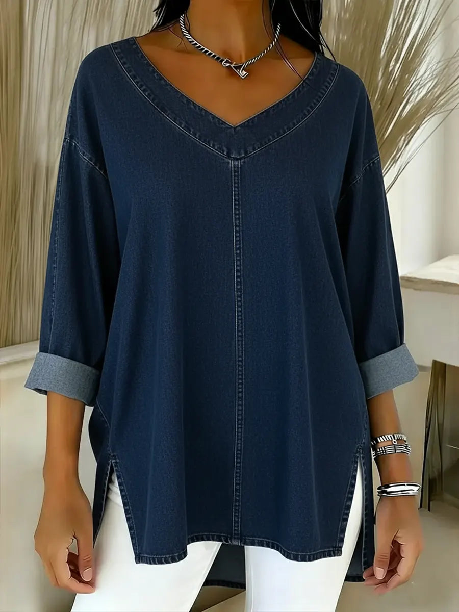 Jenelyn - Chemise en Denim Intemporelle