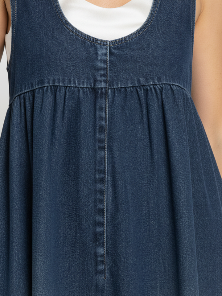 Karen | Robe Maxi en Denim Vintage Doux et Lavé" 

Rewritten: "Karen | Robe Maxi en Denim Vintage Doux et Délavé
