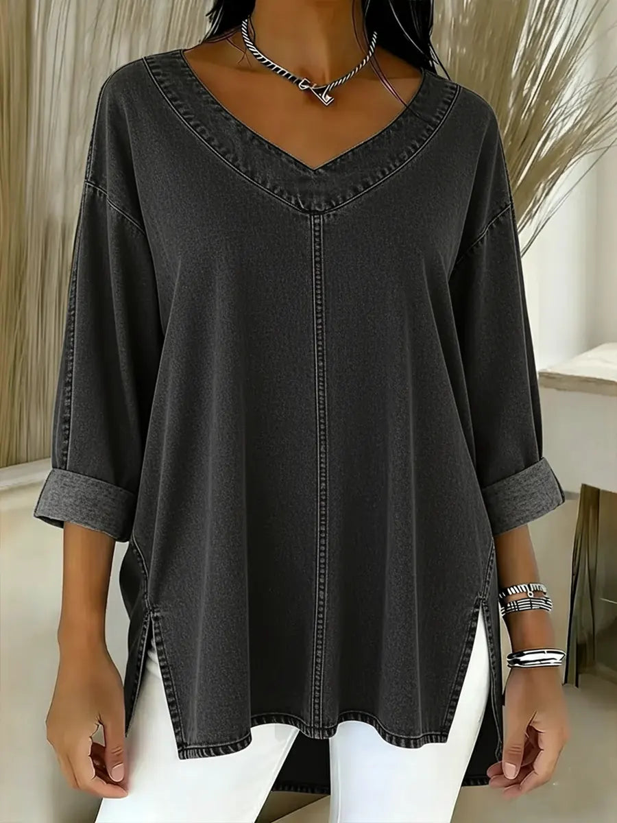 Jenelyn - Chemise en Denim Intemporelle