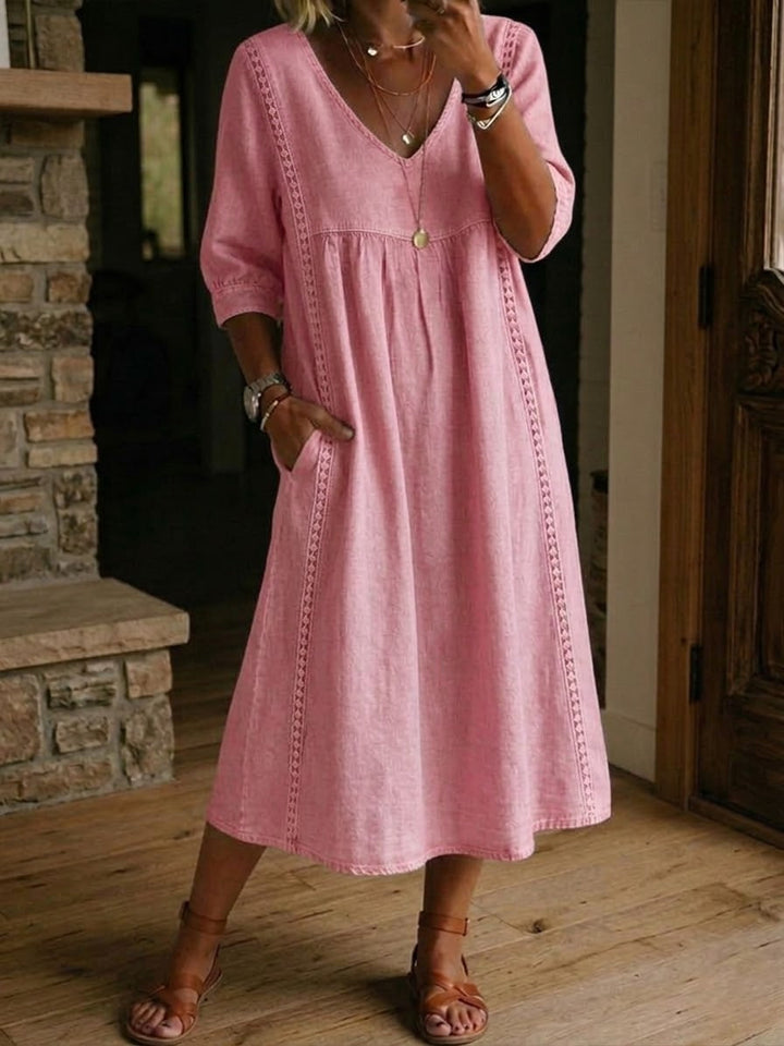 Éloria | Robe longue fluide élégante