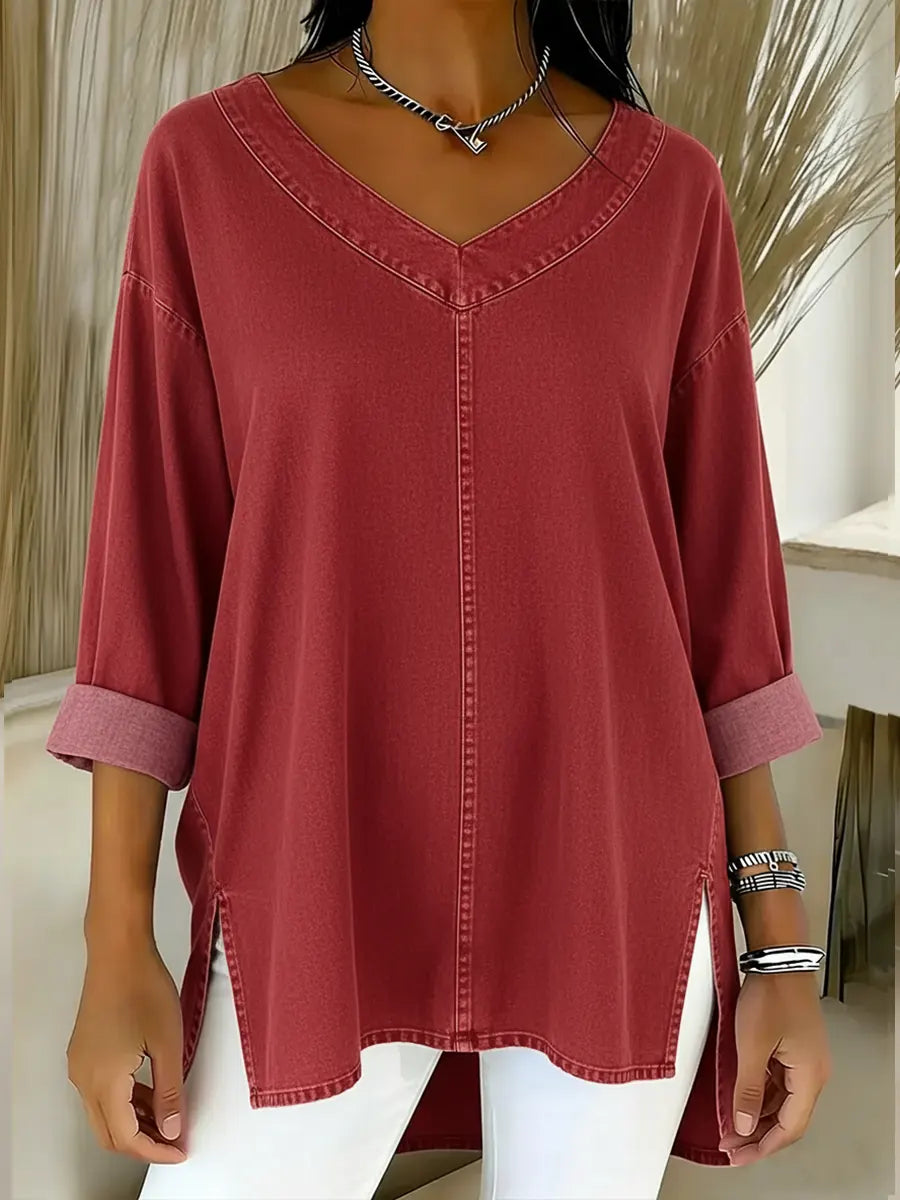 Jenelyn - Chemise en Denim Intemporelle