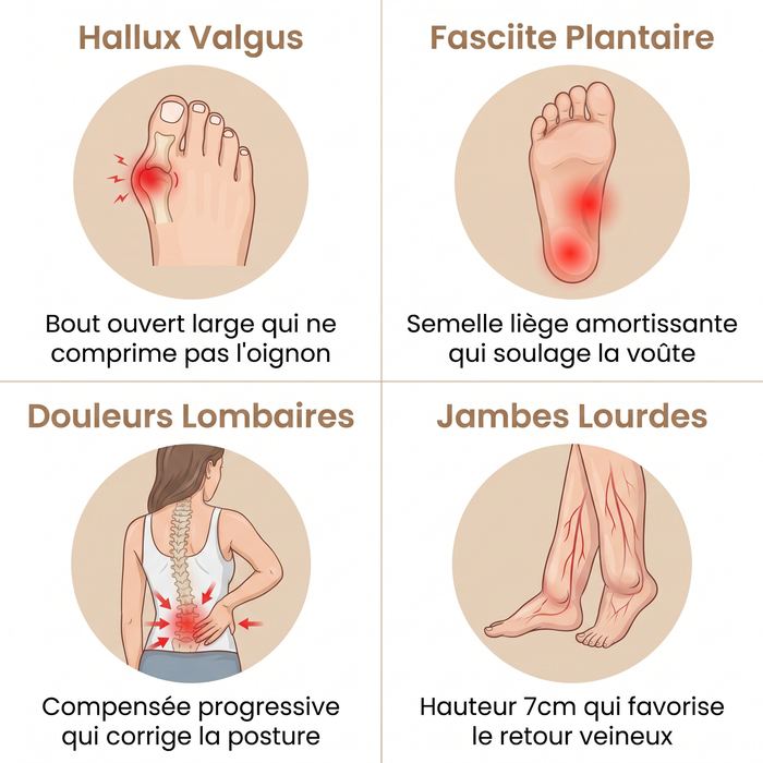 Veloria | Sandales compensées ouvertes style décontracté