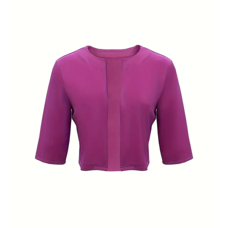 Robe midi imprimée avec veste légère assortie