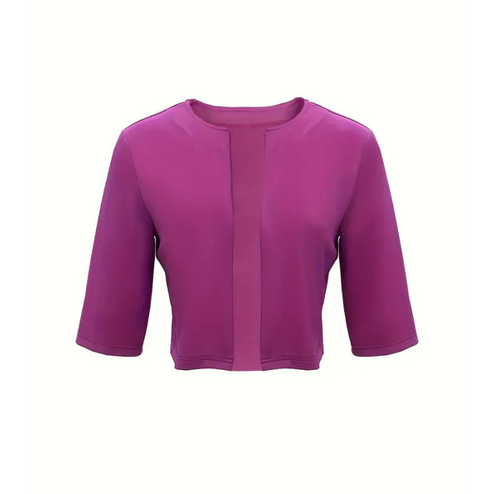 Robe midi imprimée avec veste légère assortie