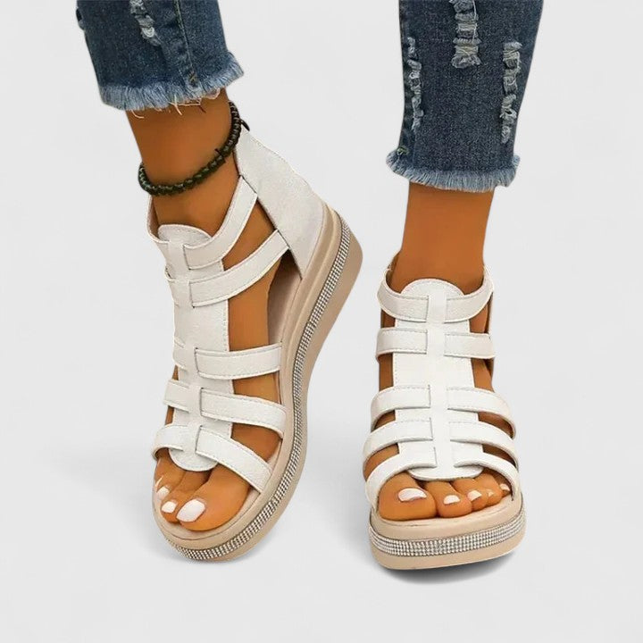 Kendall | Sandales Orthopédiques Décorées de Strass