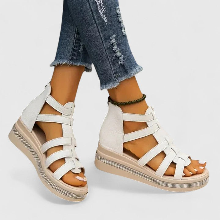 Kendall | Sandales Orthopédiques Décorées de Strass