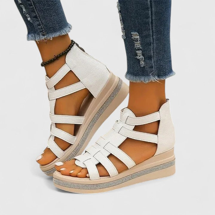 Kendall | Sandales Orthopédiques Décorées de Strass