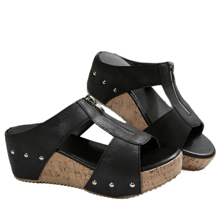 Gigi - Élégantes Sandales à Talons Compensés