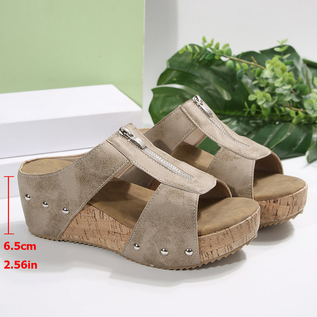 Gigi - Élégantes Sandales à Talons Compensés