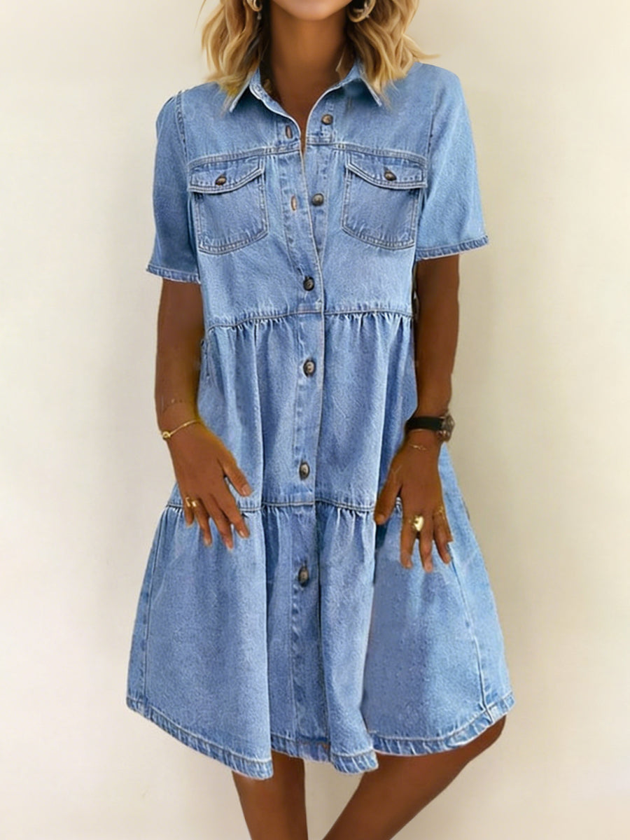 Sophia | Élégante Robe en Jean Décontractée